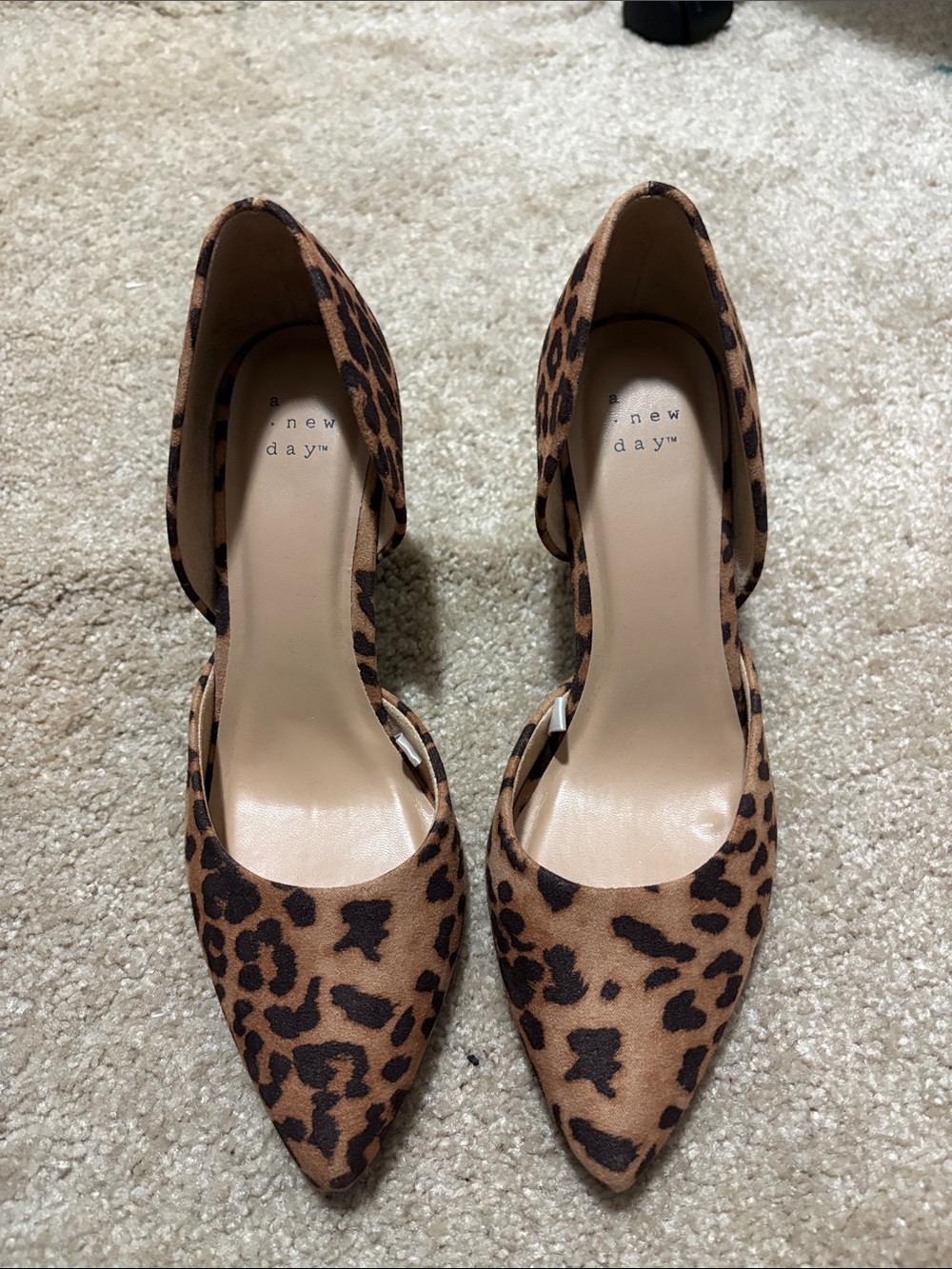a new day Leopard Print D'Orsay Pointed Toe Pumps - Brown/Black